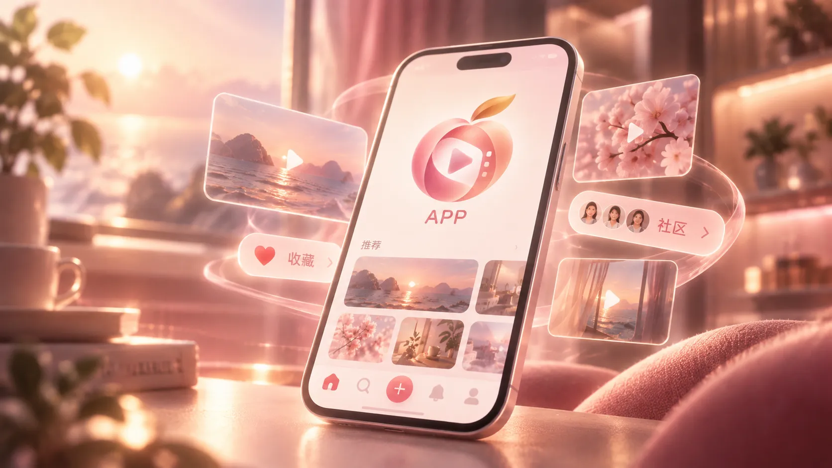 蜜桃传媒APP移动浏览主题
